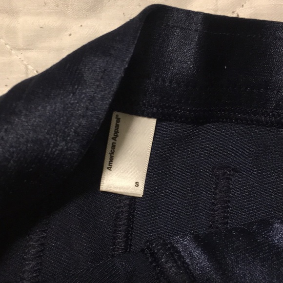 SOLD 🚫 American Apparel Navy Blue Disco Shorts - Picture 3 of 3